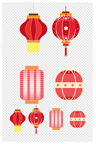 新年中国风红灯笼