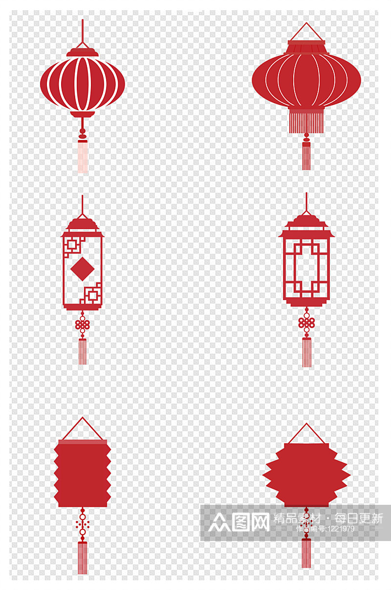 中国喜庆新年灯笼设计素材素材