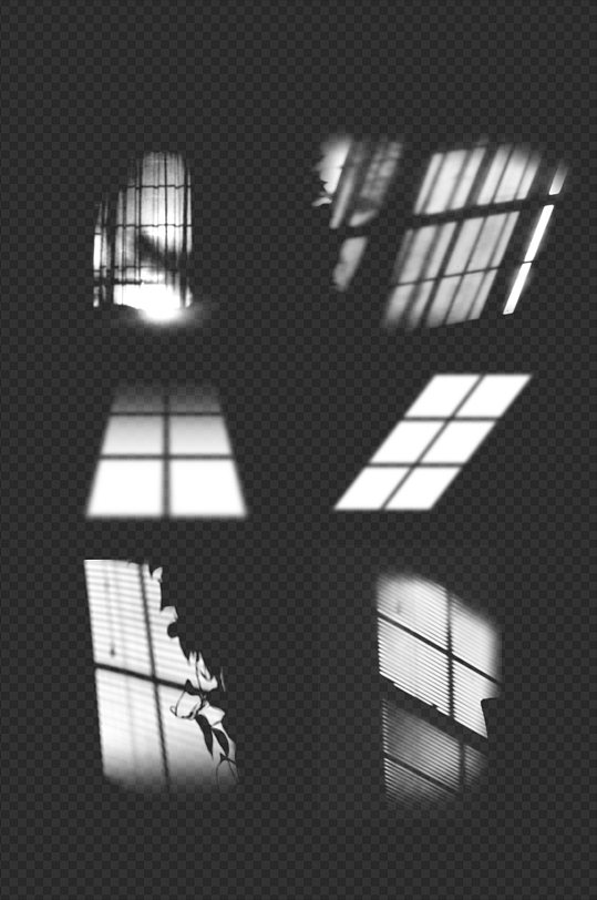 ps窗户光笔刷灯光素材光影效果光照投影