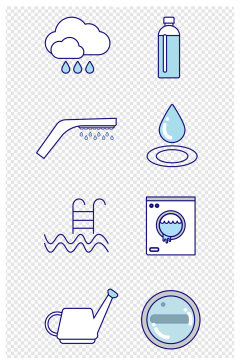水元素图标素材图片