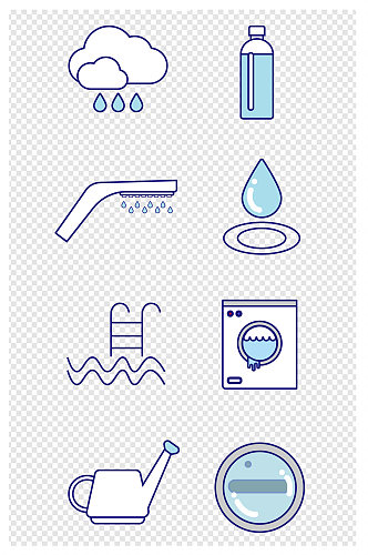 水元素图标素材图片