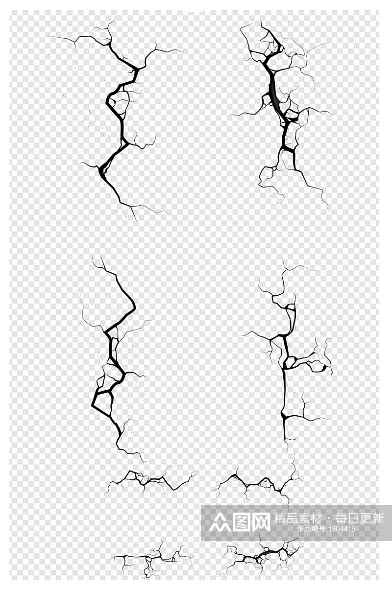 底纹复古怀旧墙面地面破裂裂缝地震破坏素材