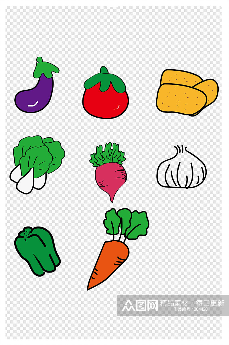 蔬菜素材蔬菜萝卜素材素材