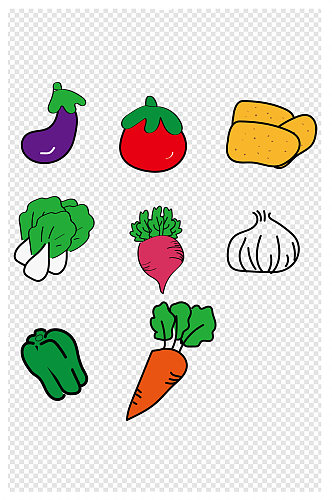 蔬菜素材蔬菜萝卜素材