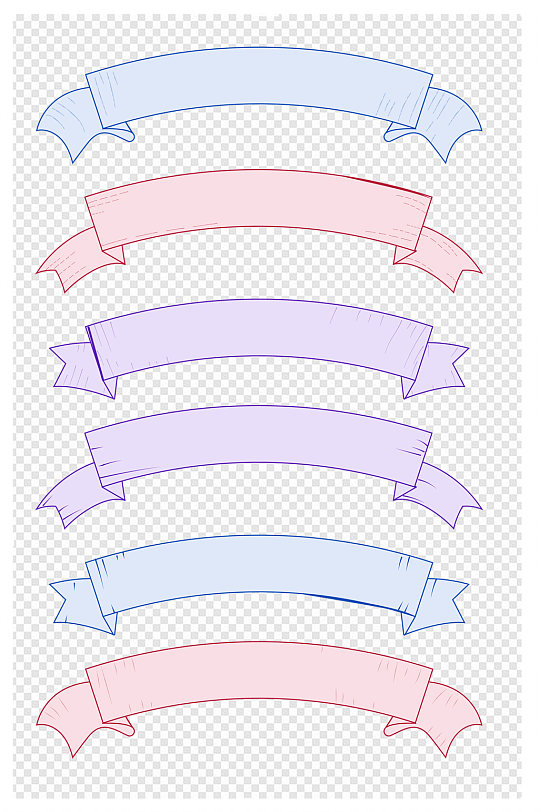 复古风条幅边框标题框文本框内容框