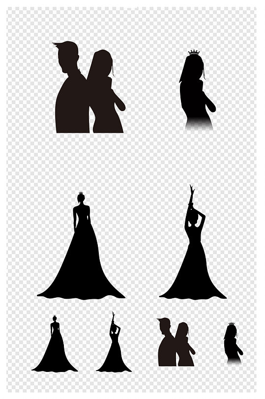 女王剪影图片-女王剪影素材下载-众图网