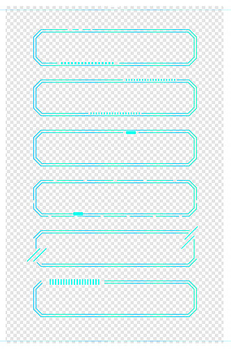 商务边框荧光色未来科技感边框标题框文本框