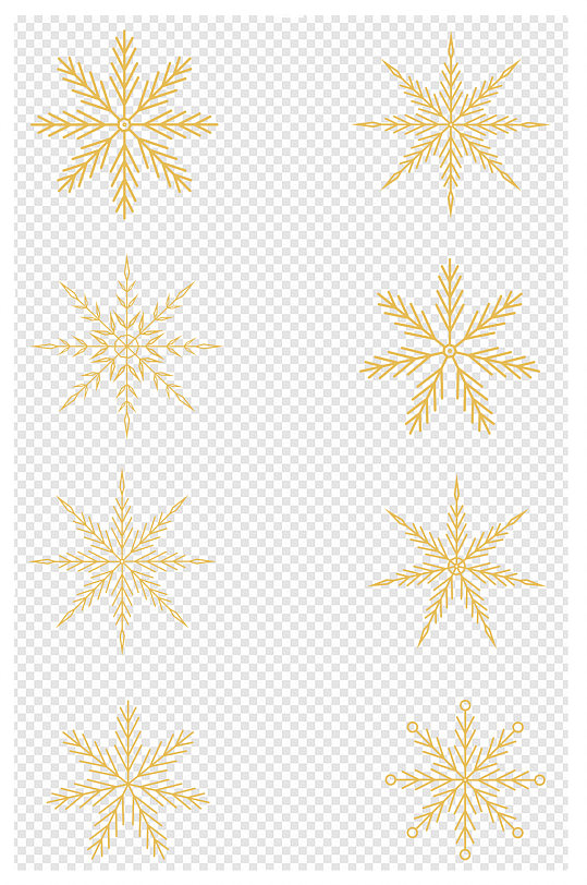 圣诞节雪花元素点缀装饰