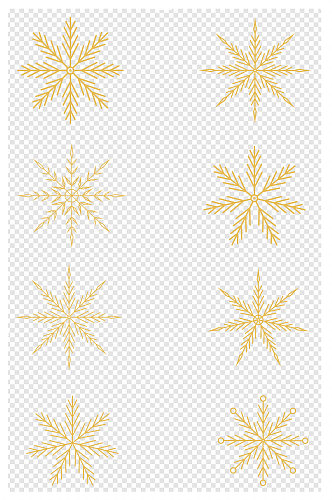 圣诞节雪花元素点缀装饰