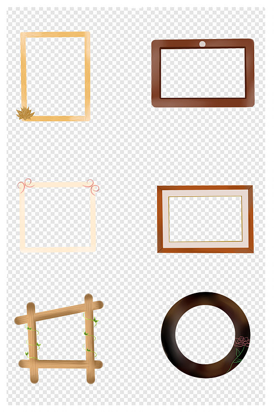 木框相框设计元素