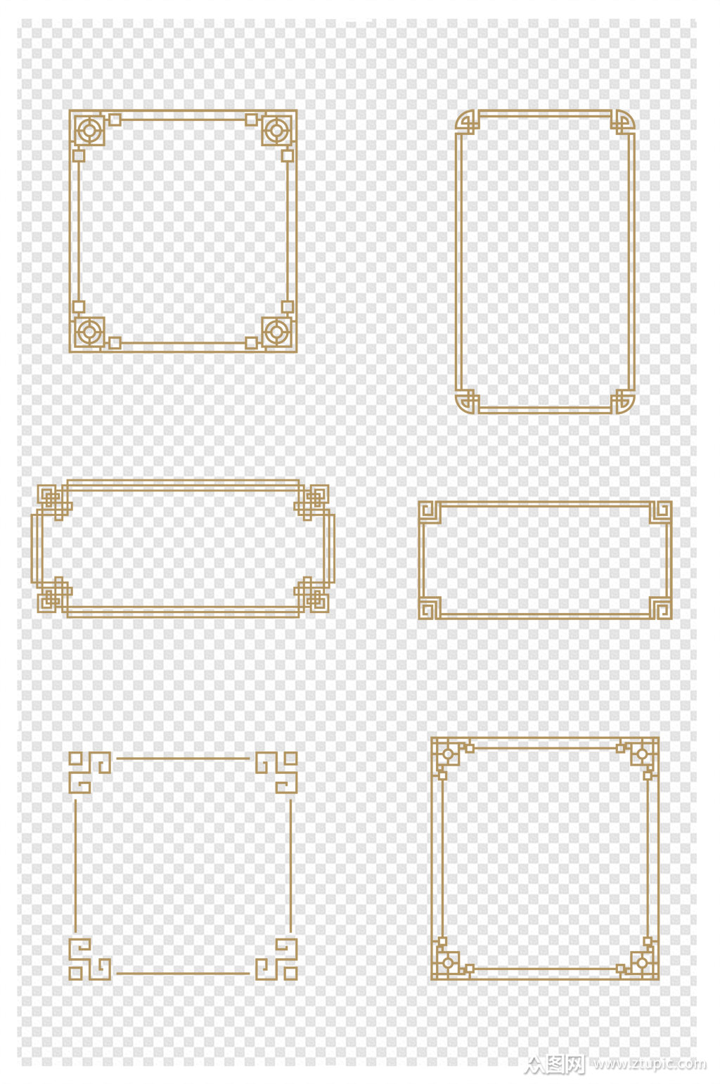 中国风标题边框中国传统节日元素国潮招牌框