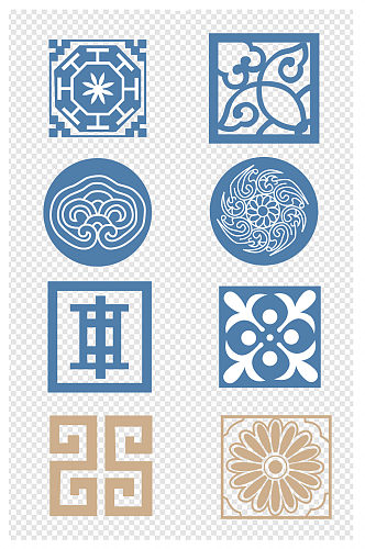 中国风传统纹样装饰纹样