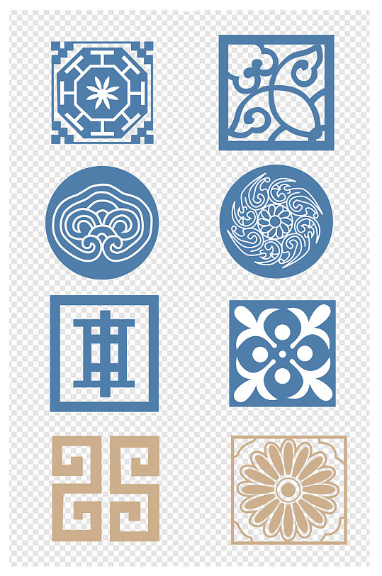 中国风传统纹样装饰纹样