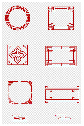 中国古典元素边框样式