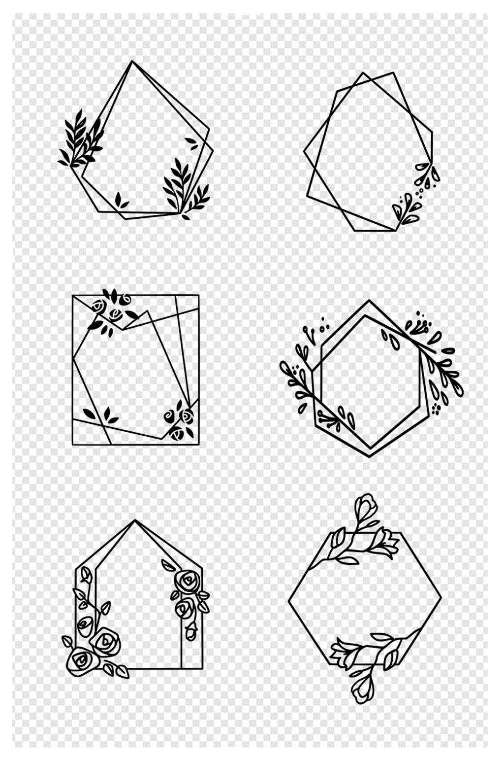 边框花纹简笔画 藤蔓图片