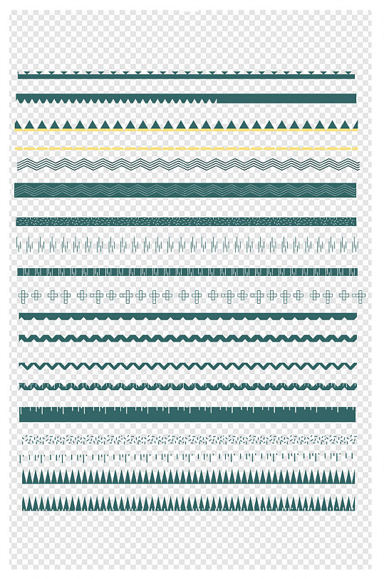 几何装饰纹理边框分界线