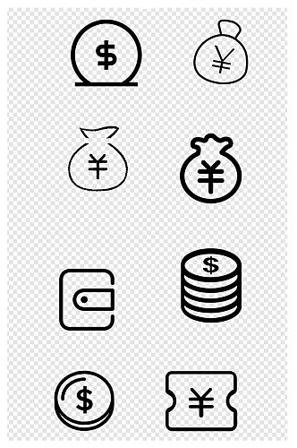 钱相关的小icon图标
