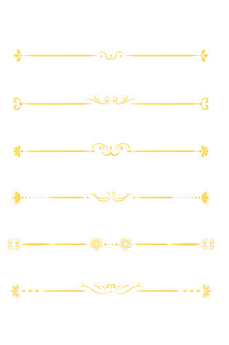 金色渐变轻奢典雅欧式分割线欧风古典边框