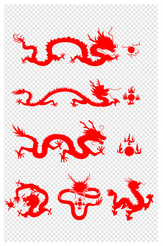 龙头精神抖毛笔字创意唯美龙抬头舞龙舞狮子免抠素材创意龙抬头中国龙