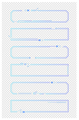 商务边框电路科技风装饰边框标题框文本框