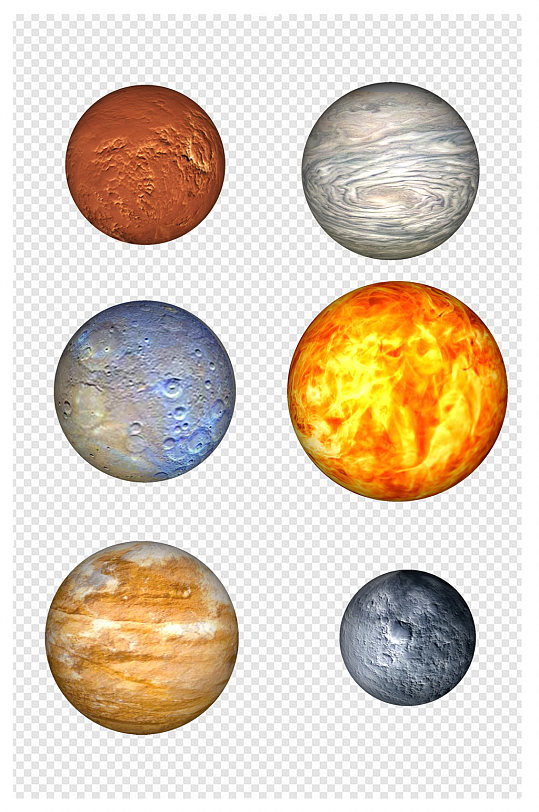 行星素材月球太阳金星木星土星