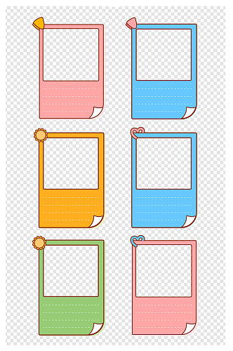 卡通相片照片图文边框文本框素材
