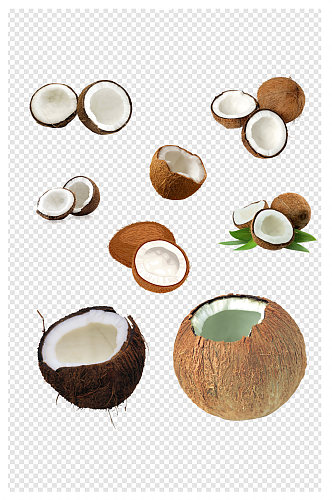 水果椰果椰子素材