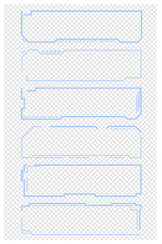 科技风未来科技感商务边框标题框文本框
