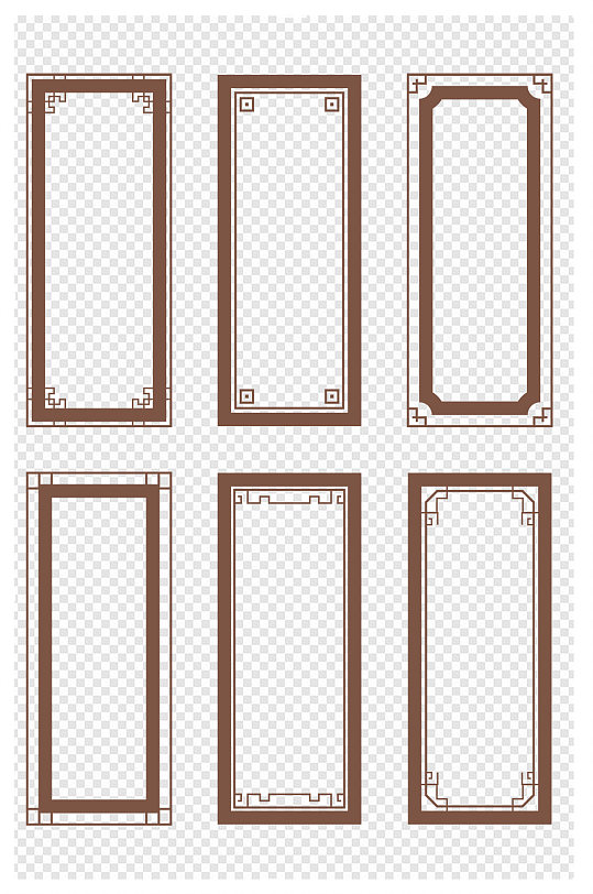 中式边框中国风古典标题框文本框内容框
