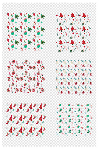 圣诞节可爱手绘蝴蝶结糖果底纹