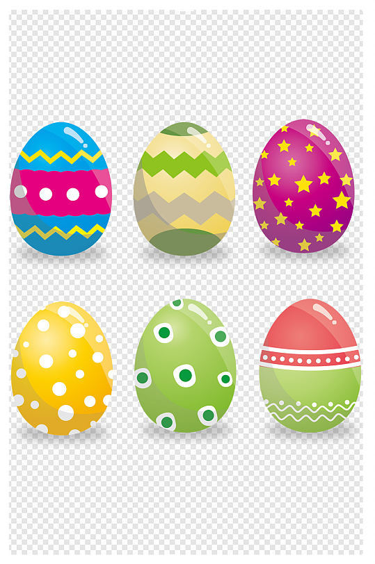 手绘复活节彩蛋鸡蛋彩绘 元素