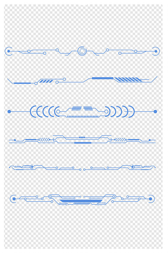 科技感线条花边底纹边框文本分割线
