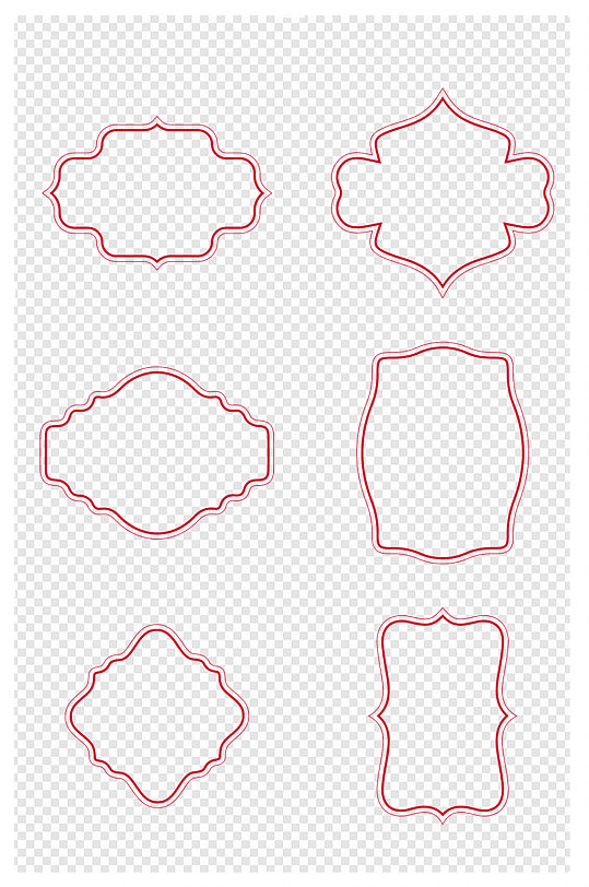 文字装饰边框设计素材ai文件边框