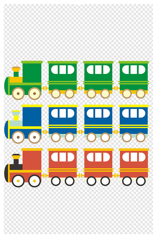 小火车卡通海报装饰
