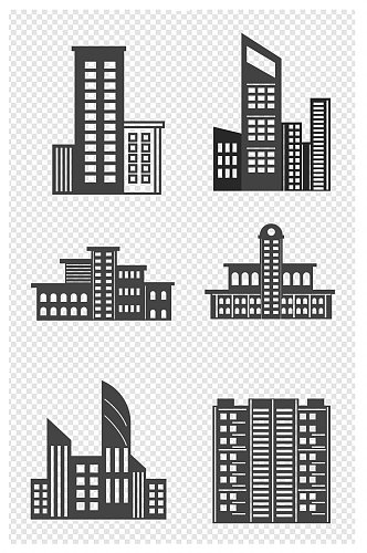 城市建筑高楼大厦商务写字楼剪影