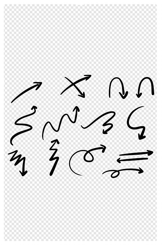 卡通手绘涂鸦箭头图片-卡通手绘涂鸦箭头设计素材-卡通手绘涂鸦箭头