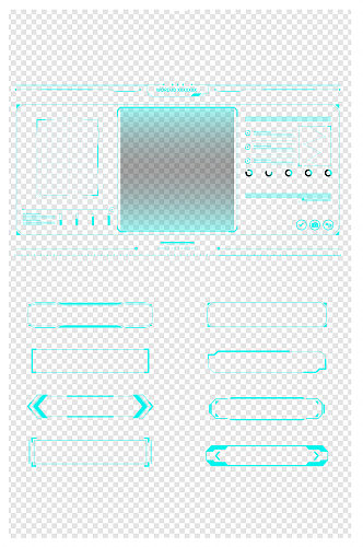 科技感界面图框边框