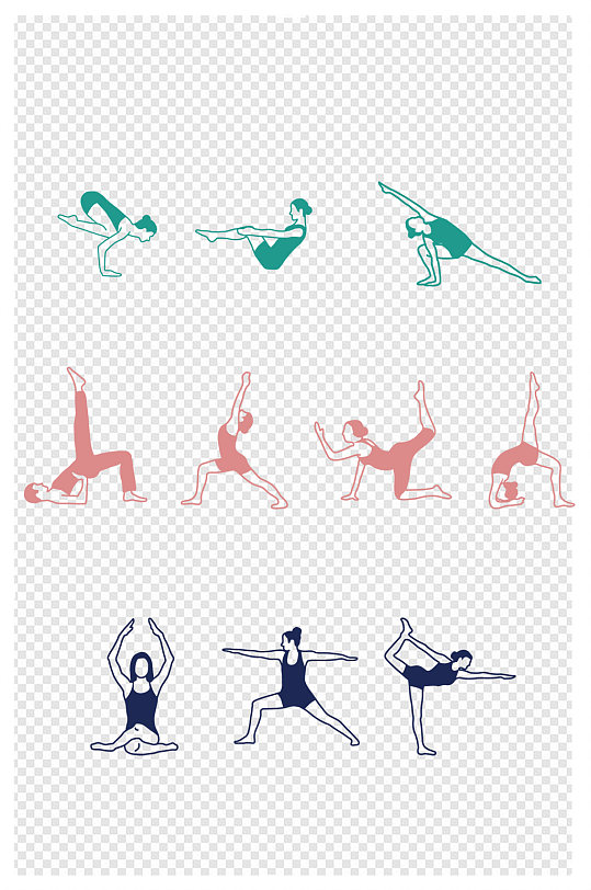 瑜伽图运动体操健身中心瘦身美体须知