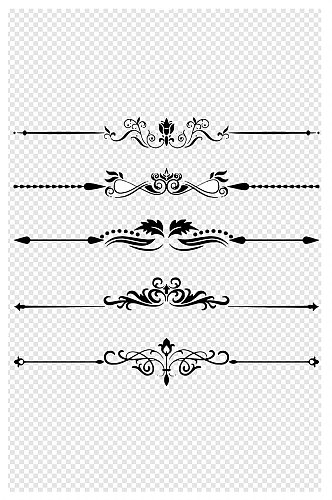 欧式边框元素装饰分割线北欧风纹理