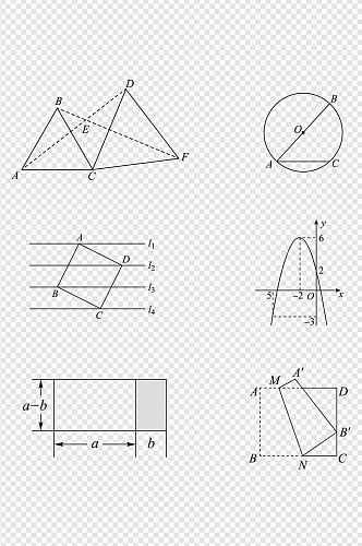 数学线图图标元素