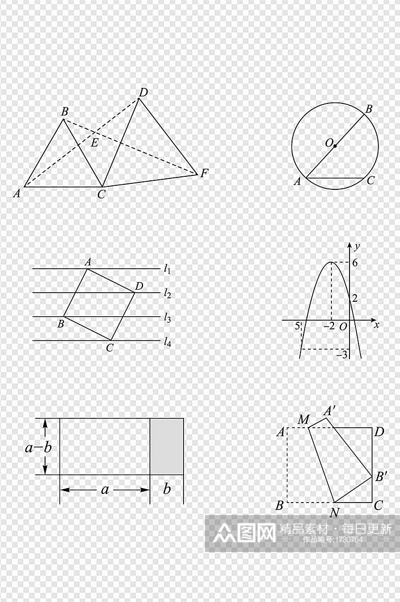 数学线图图标元素素材