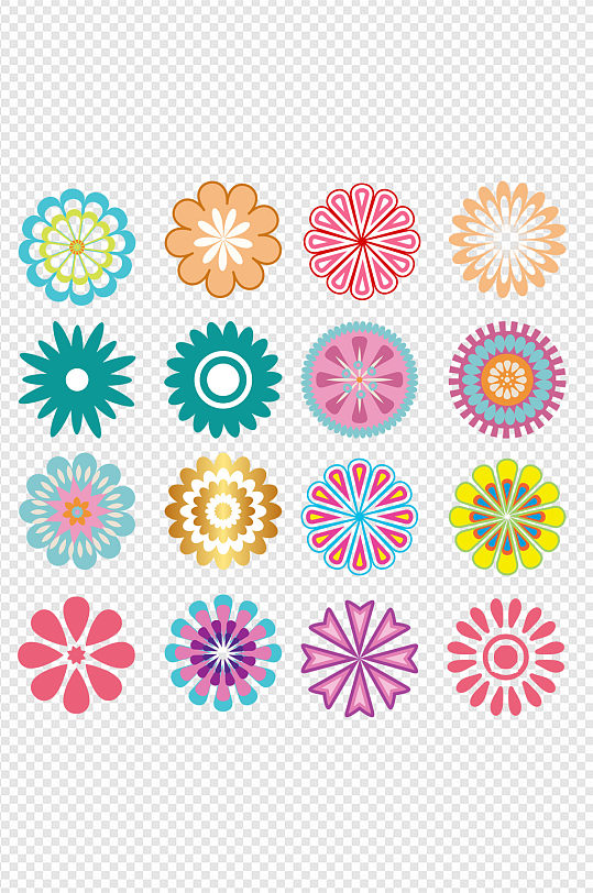 手绘图案各种各样花文件