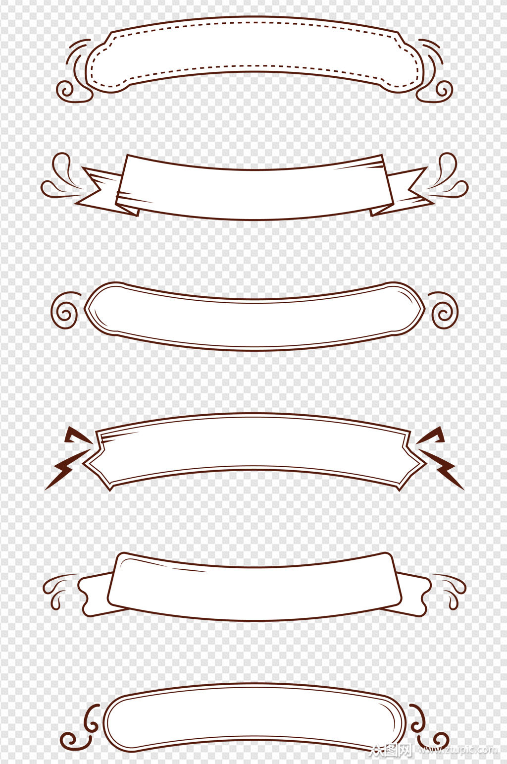 复古纹理花纹装饰边框标题框文本框内容框