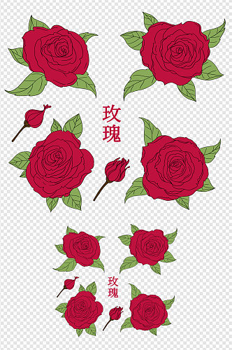 红色玫瑰花七夕婚礼母亲节情人节素材