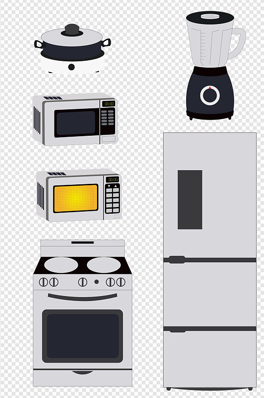 厨电图厨房电器装饰图案简约图案