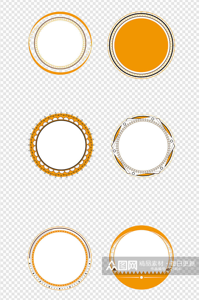 圆形图案图形圆形素材素材