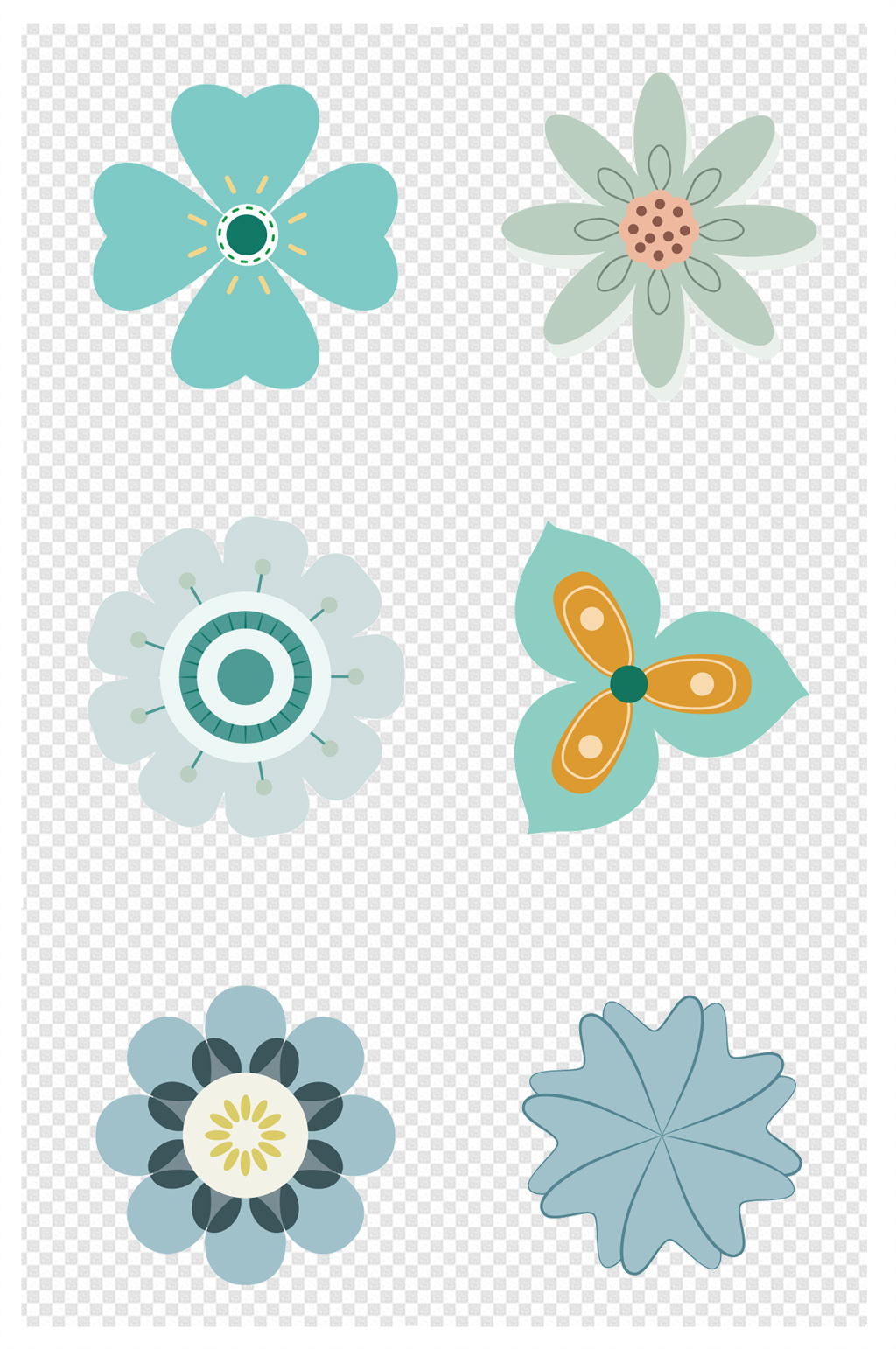 对称花卉图案设计简单图片