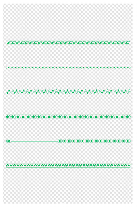 简约几何图形分割线装饰线条绿色分割线