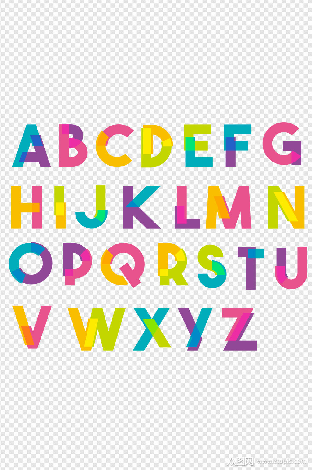 26个创意英文字母