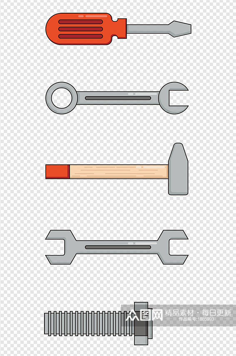 描边工具五金工具素材